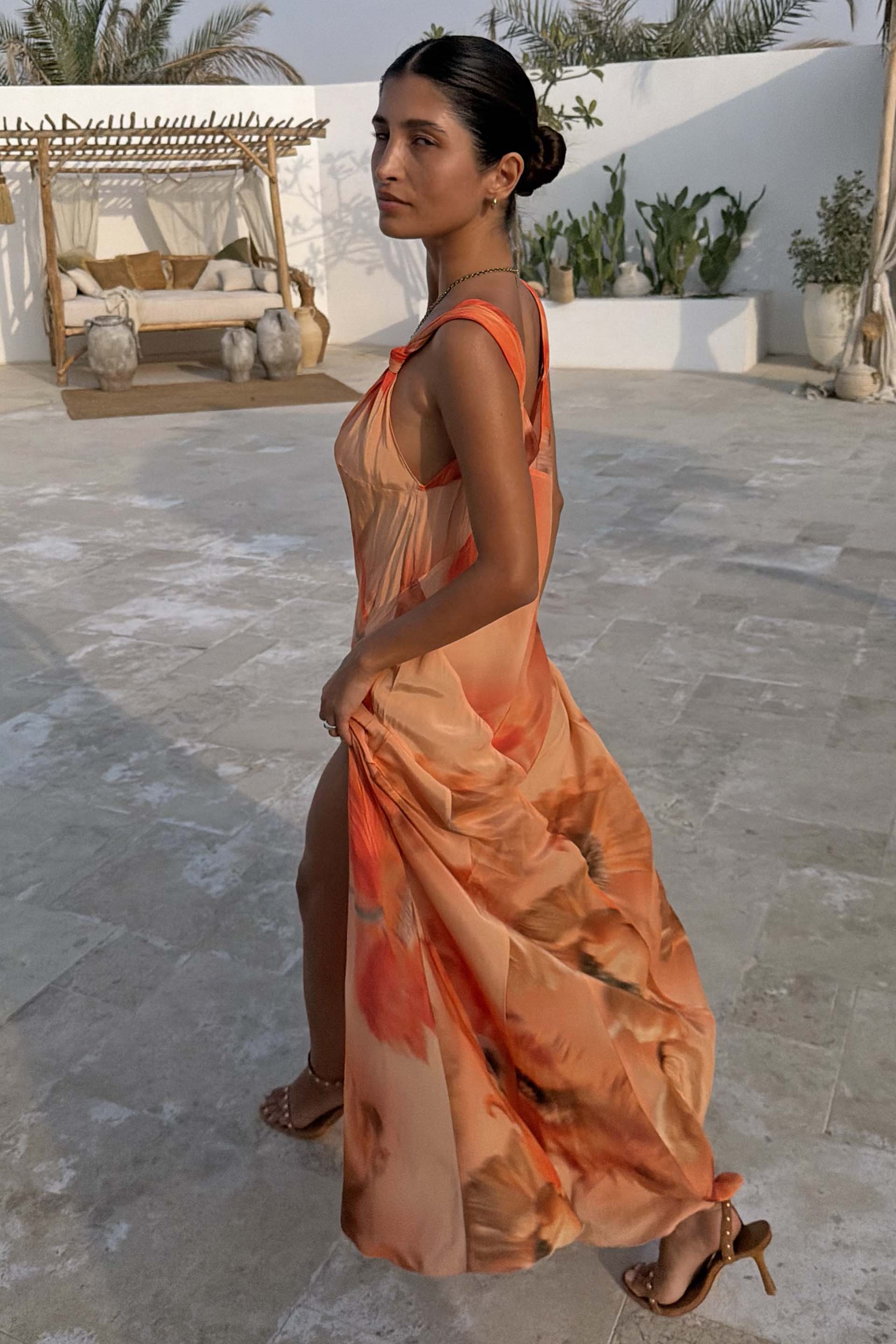 Blurred Floral Sofia Dress