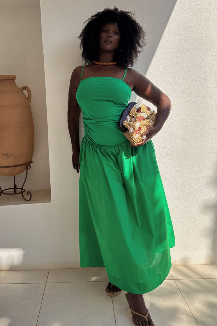 Green Lola Mid-axi Dress