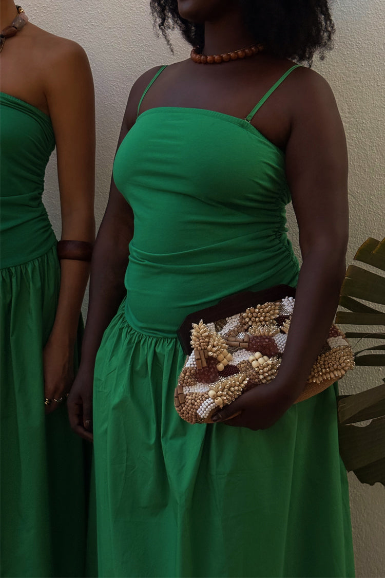 Green Lola Mid-axi Dress