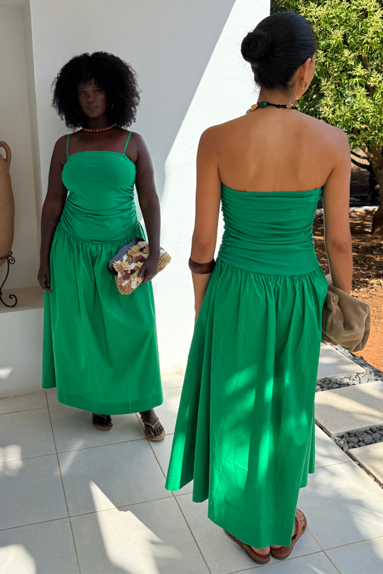 Green Lola Mid-axi Dress