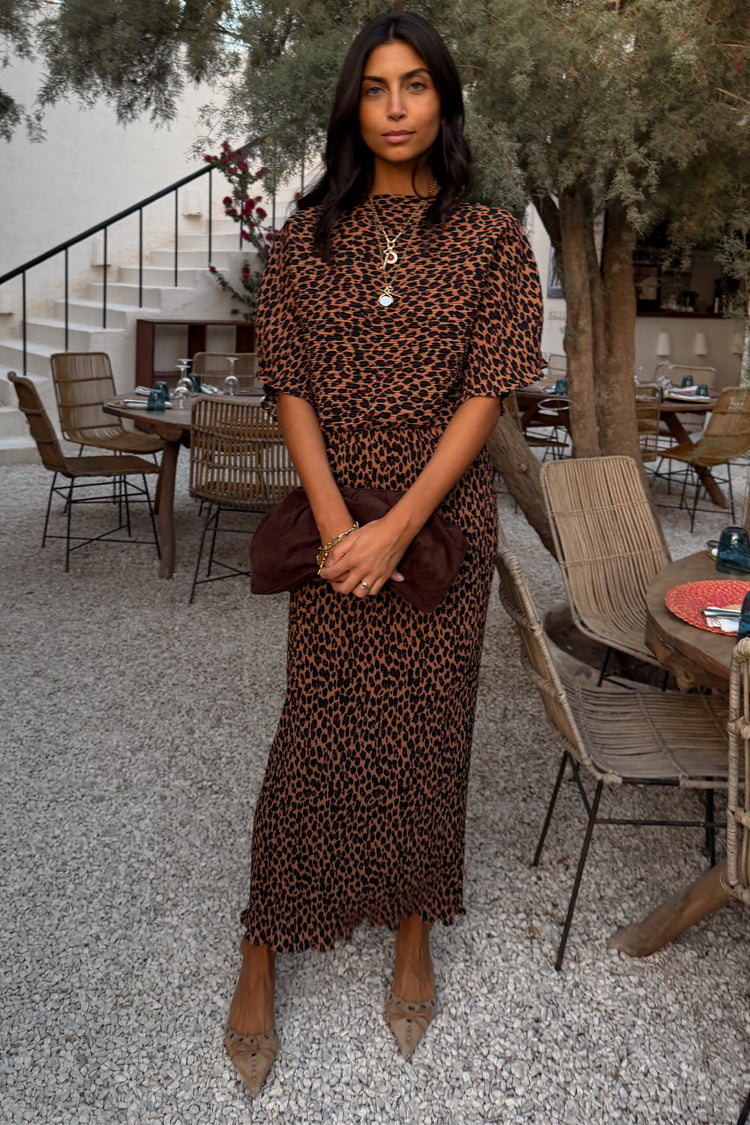 Lucia Leopard Tilly Dress Petite