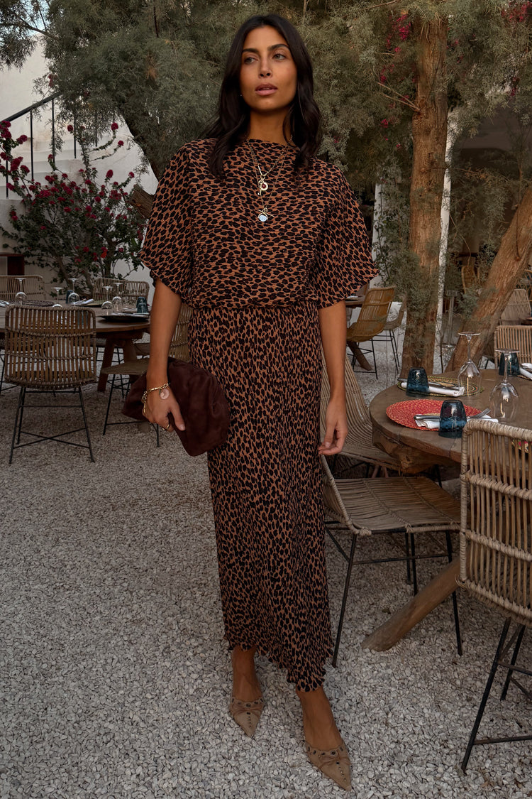 Lucia Leopard Tilly Dress Petite