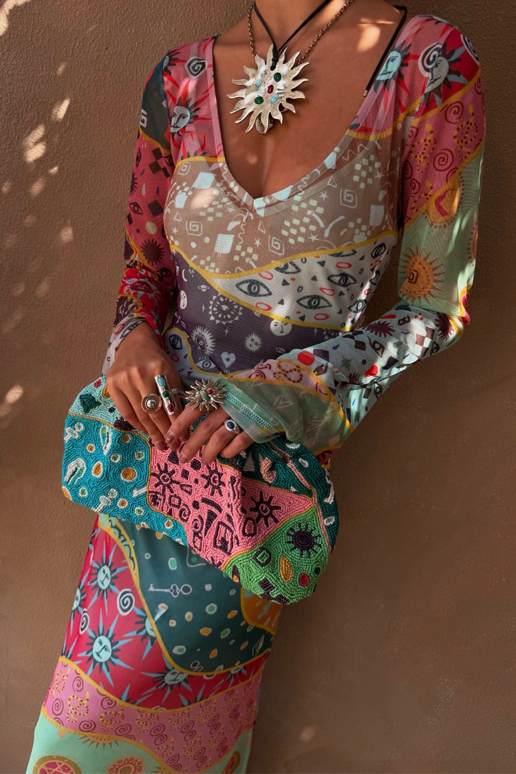 Pastel Morocco Mesh Vivi Dress