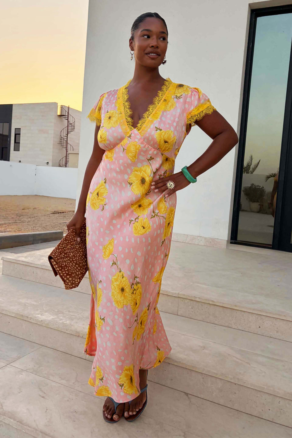 Pink Fawn Poppy Olivia Dress