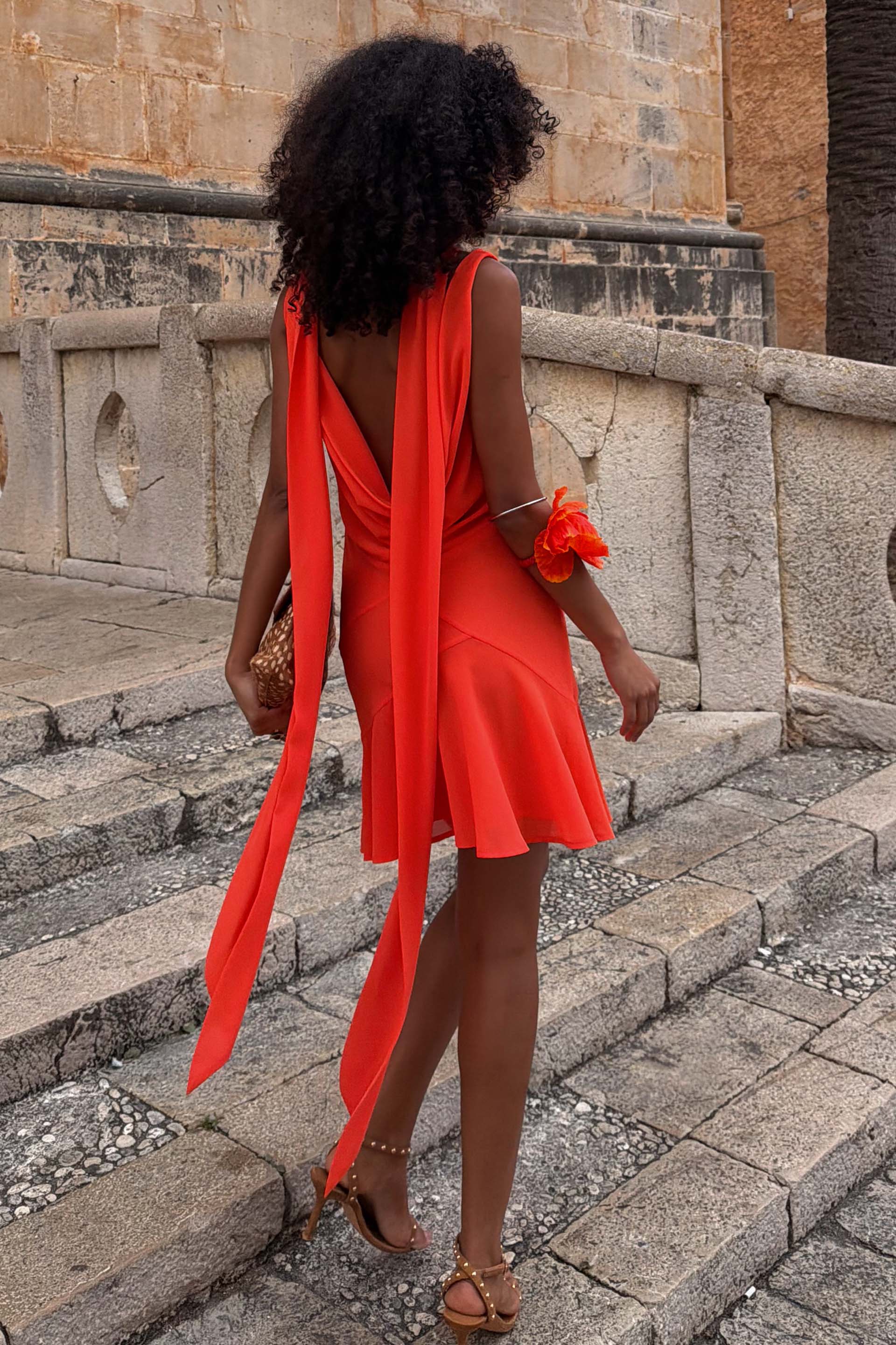 Tomato Mini Sophie Dress