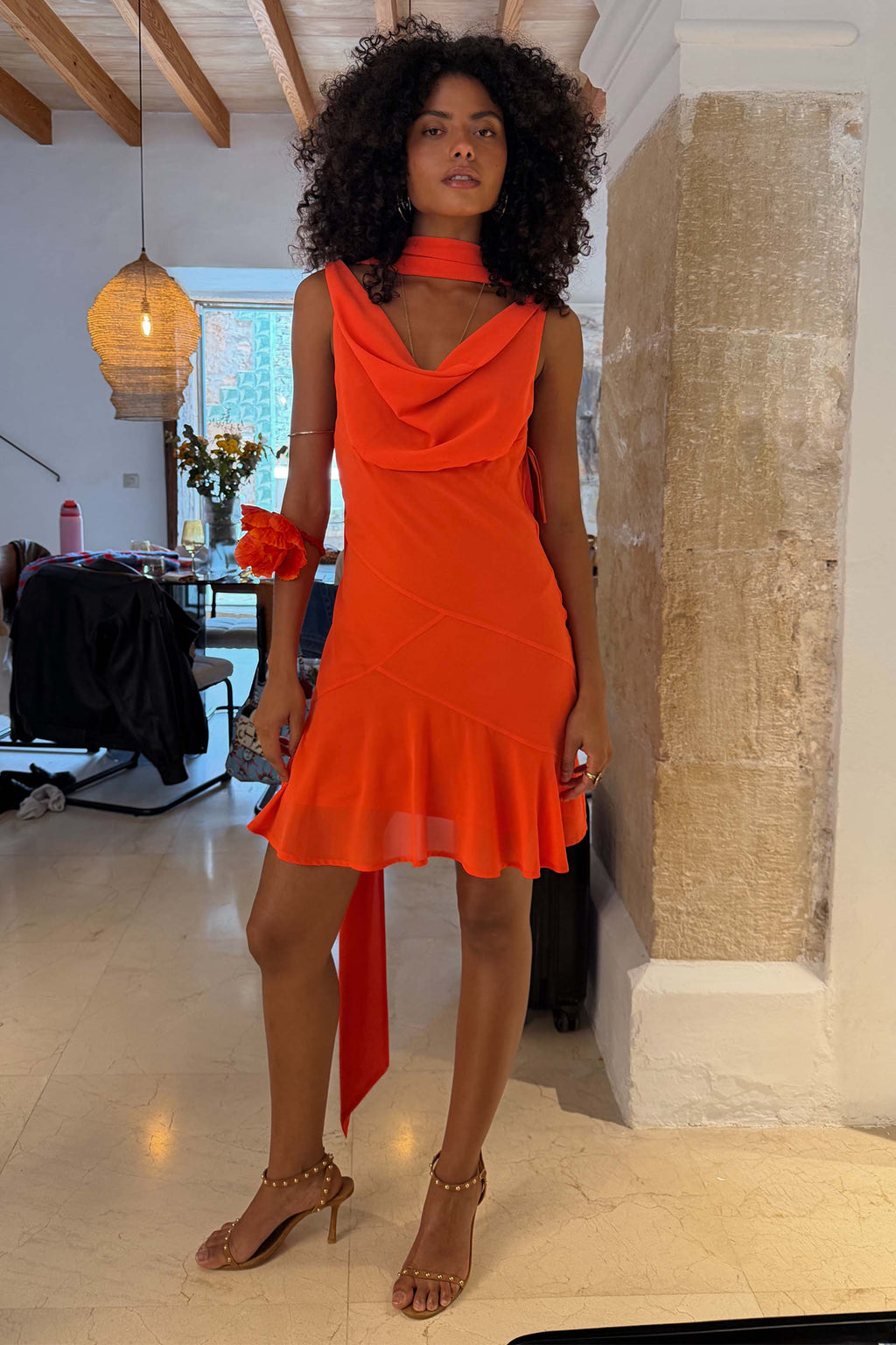 Tomato Mini Sophie Dress