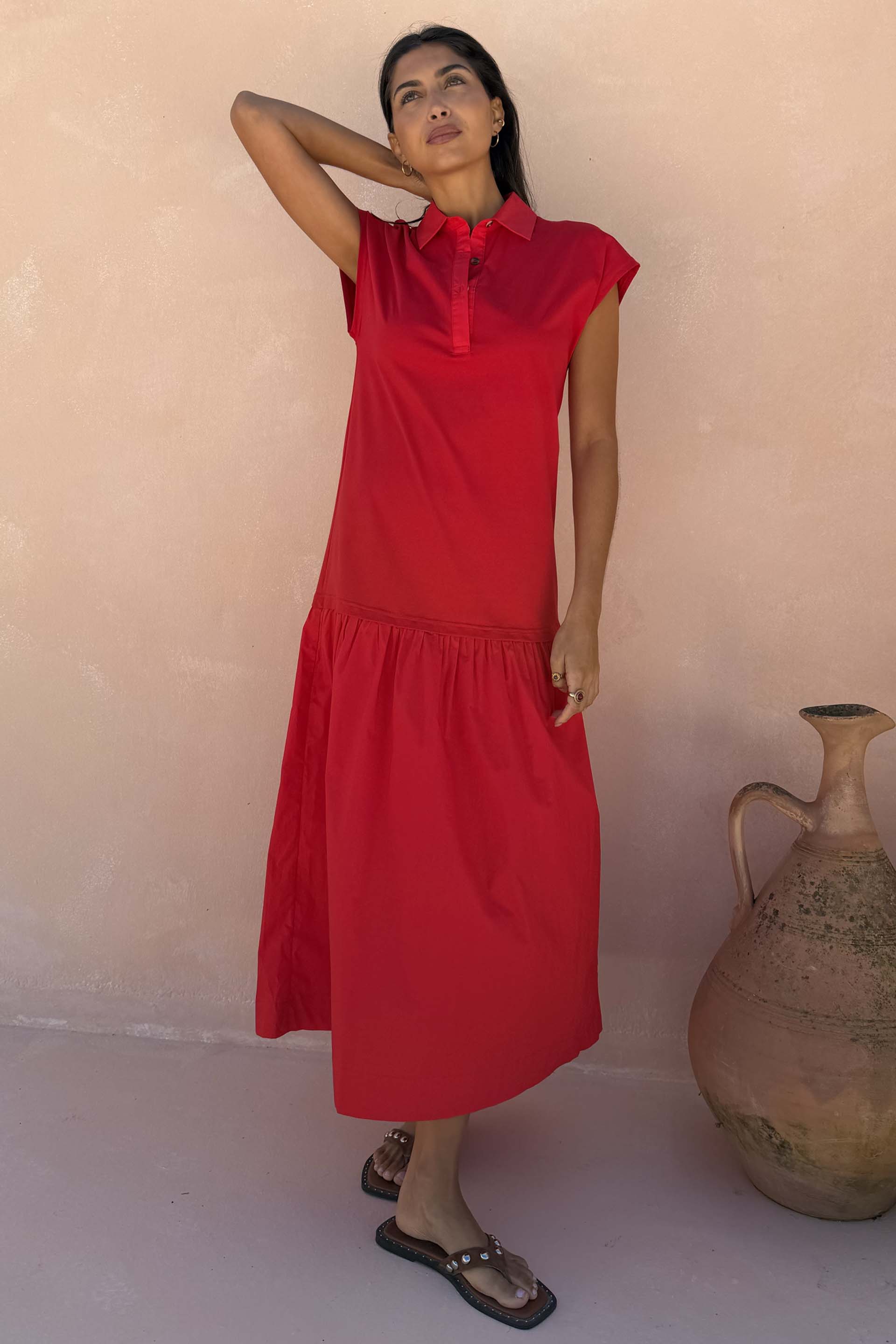Red Darcy Dress