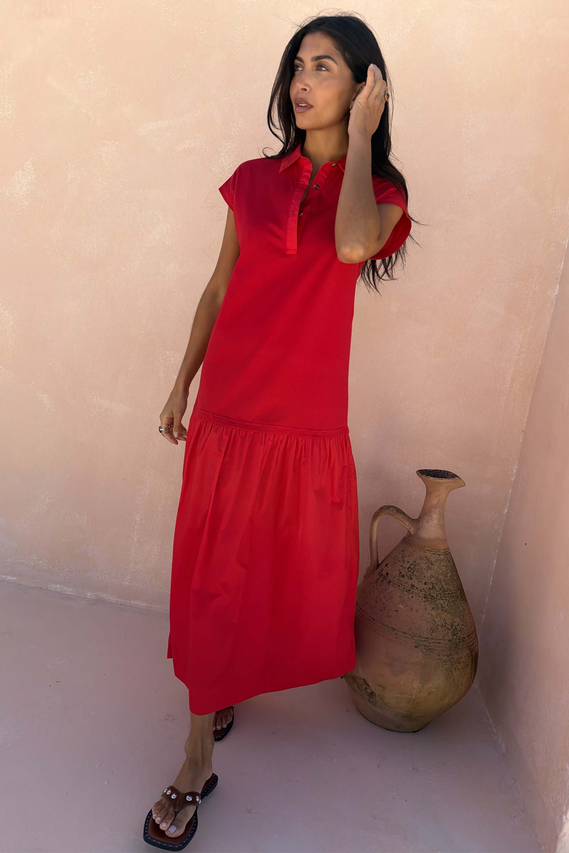 Red Darcy Dress