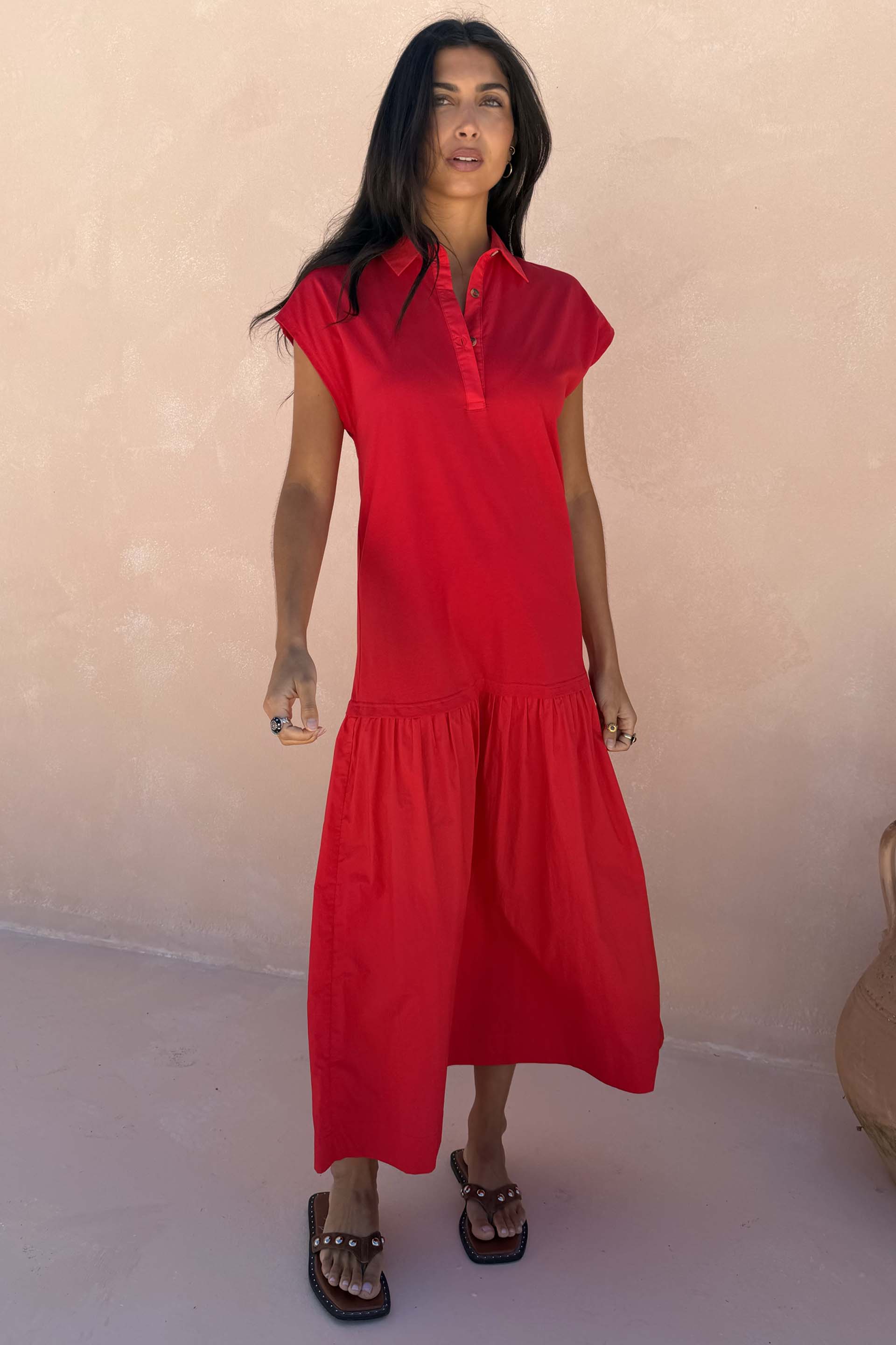 Red Darcy Dress