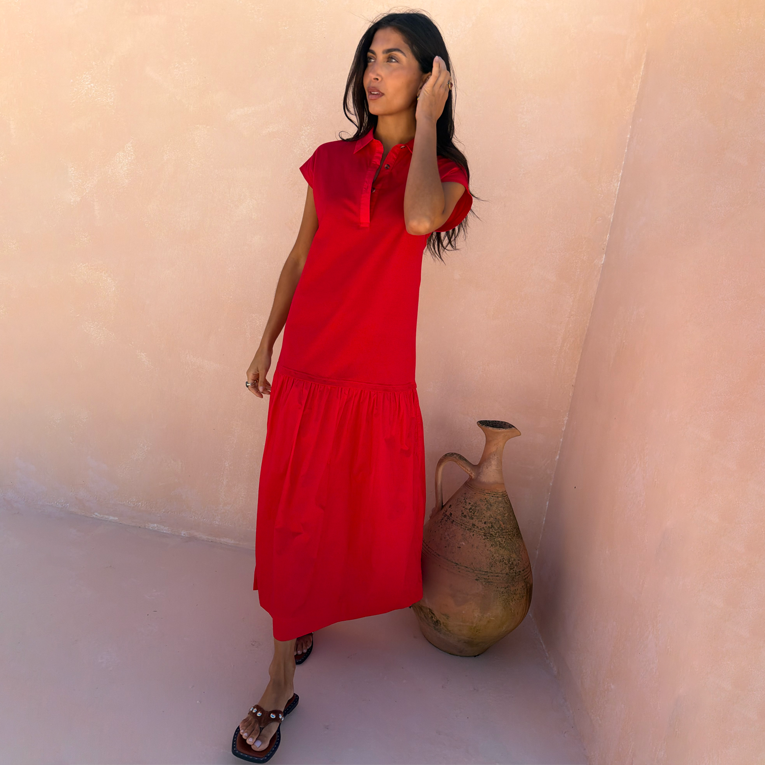 Red Darcy Dress