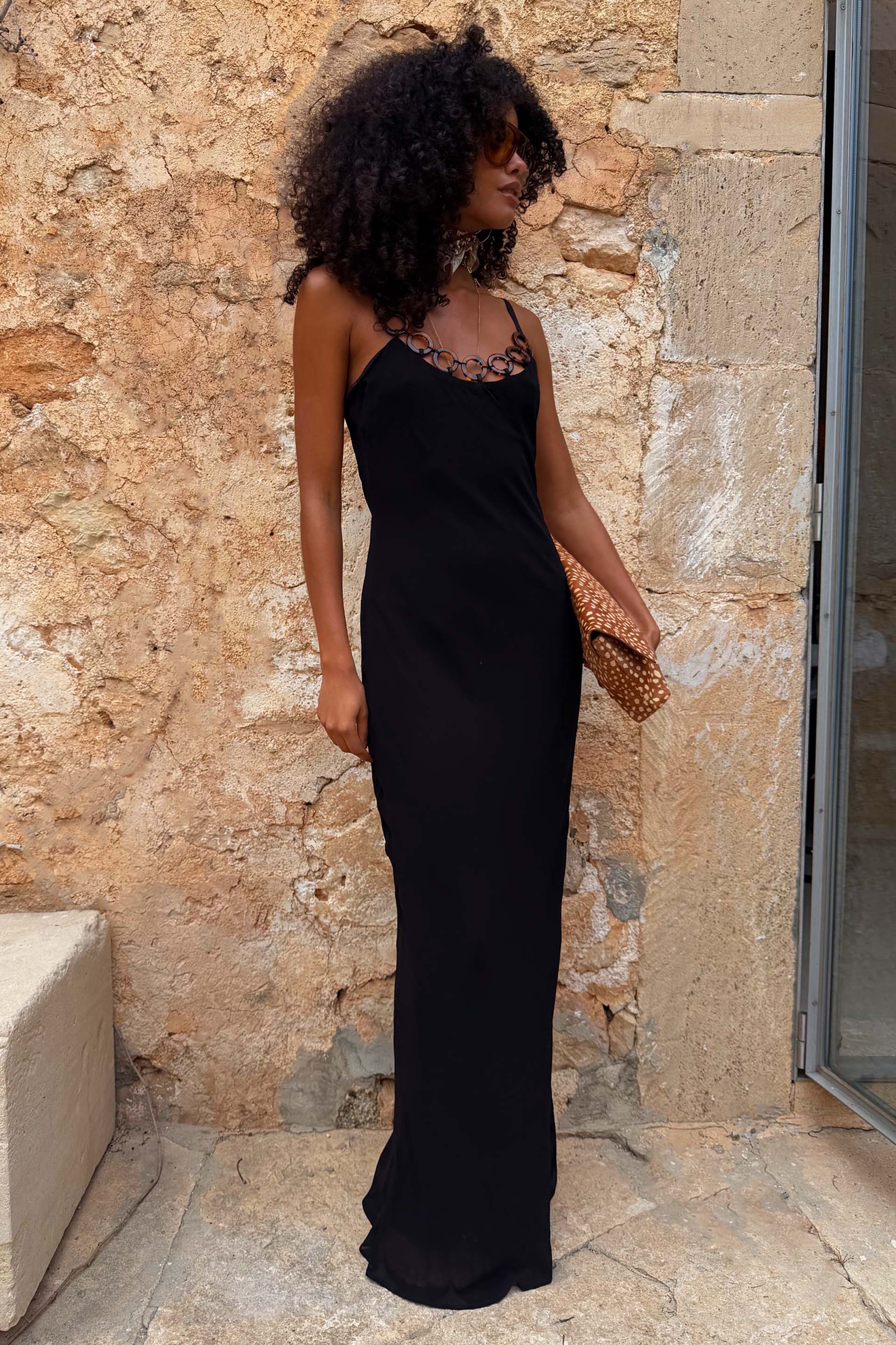 Black Sapna Dress with Ring Detail