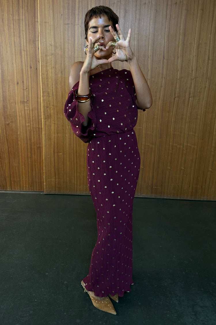 Burgundy Tilly Dress