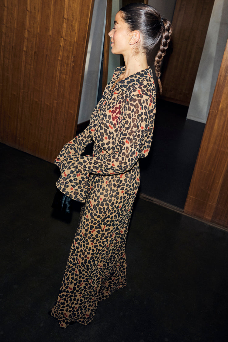 Cherry Leopard Mia Dress
