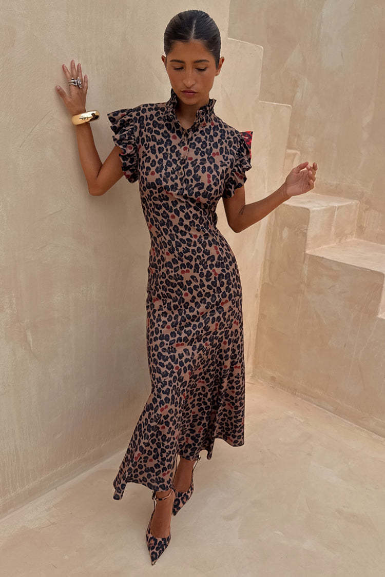 Cherry Leopard Remi Dress
