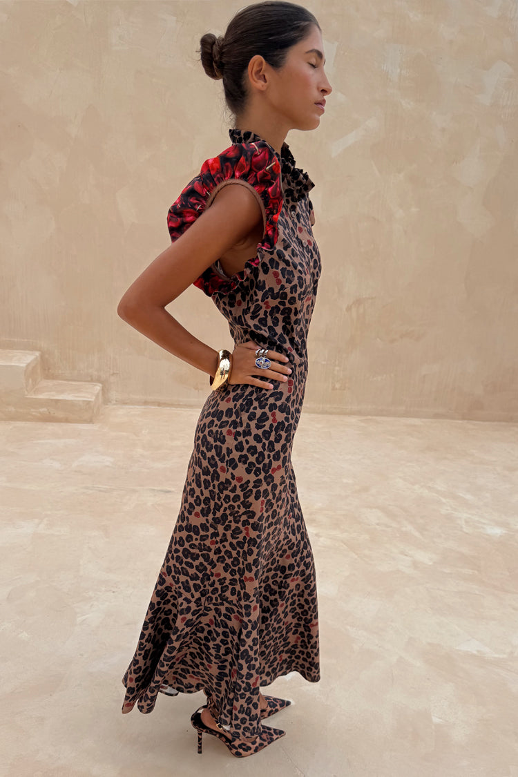 Cherry Leopard Remi Dress