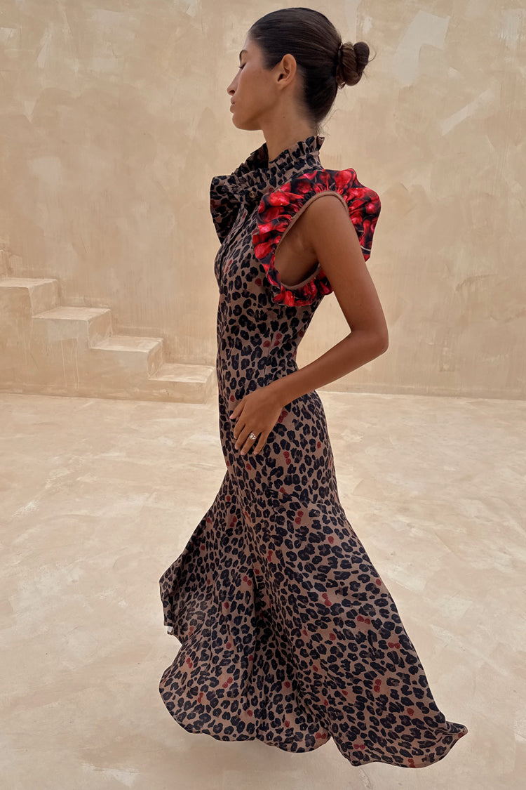Cherry Leopard Remi Dress