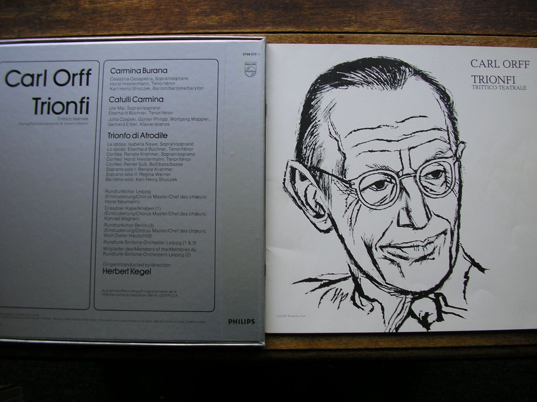ORFF: TRIONFI (TRITTICO TEATRALE) HERBERT KEGEL / LEIPZIG SYMPHONY ORCHESTRA & CHORUS 6768 070