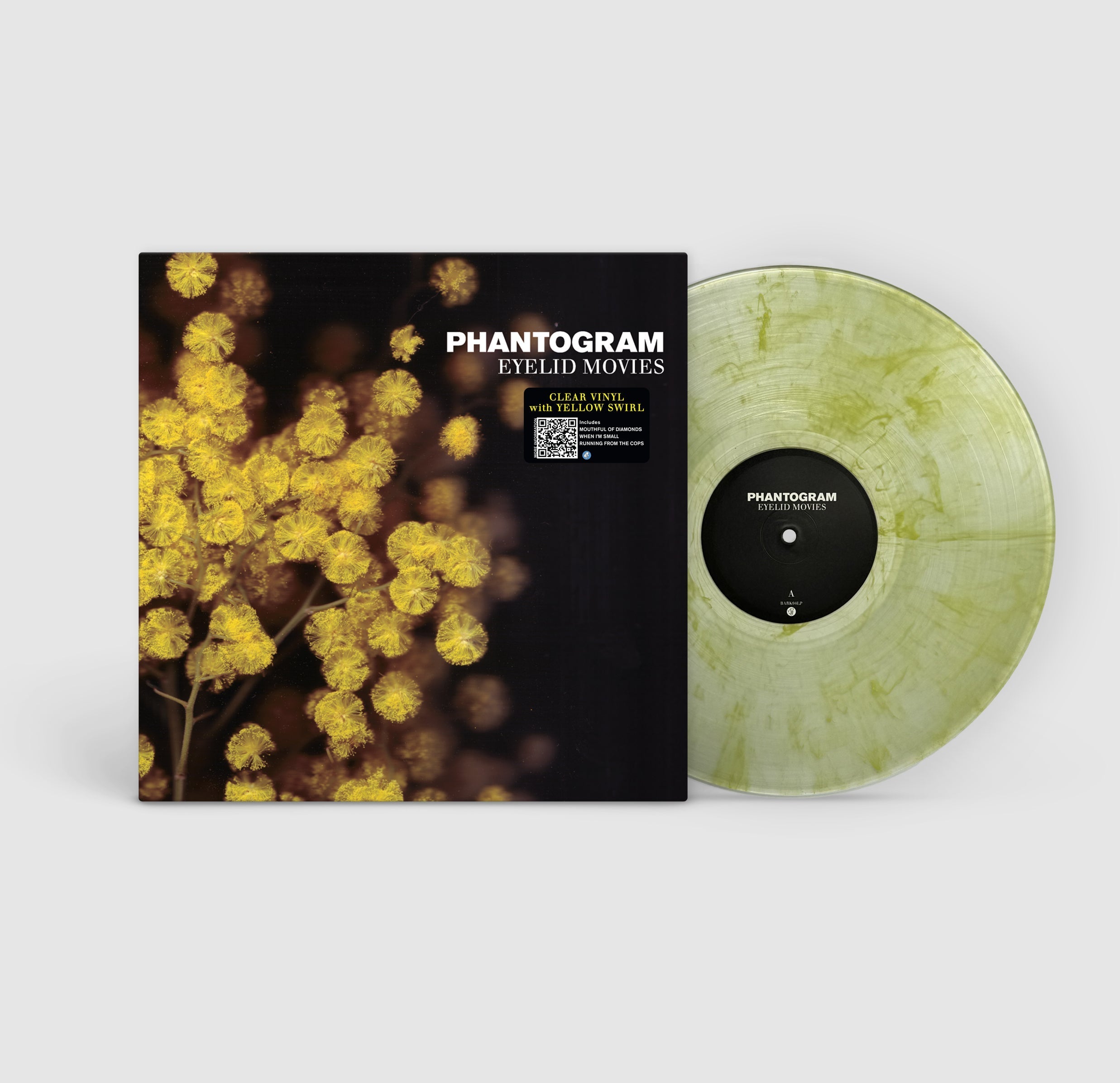 PHANTOGRAM 'EYELID MOVIES' LP (Clear w/Yellow Swirl Vinyl)