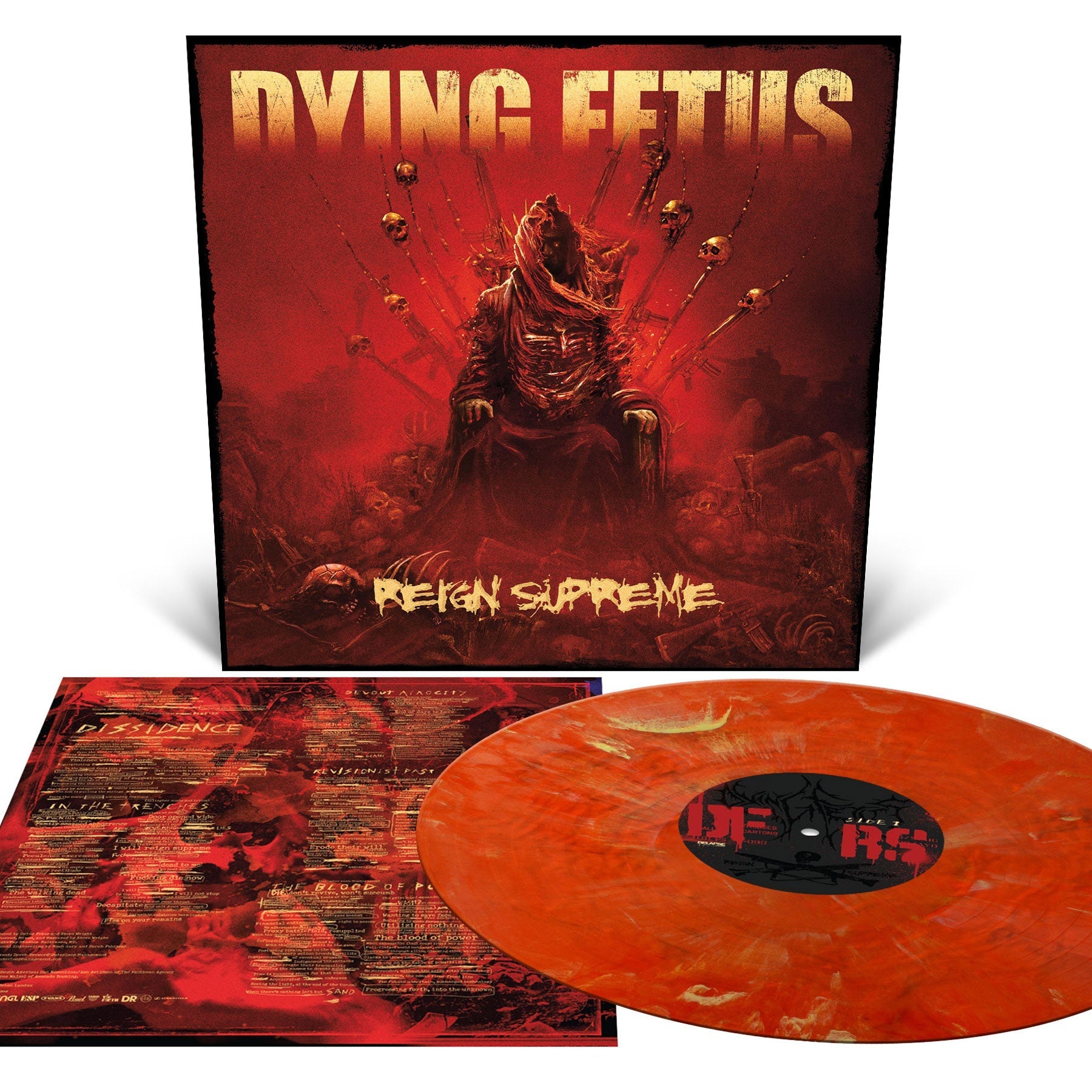 DYING FETUS 'REIGN SUPREME' LP (Ruby Shimmer Vinyl)