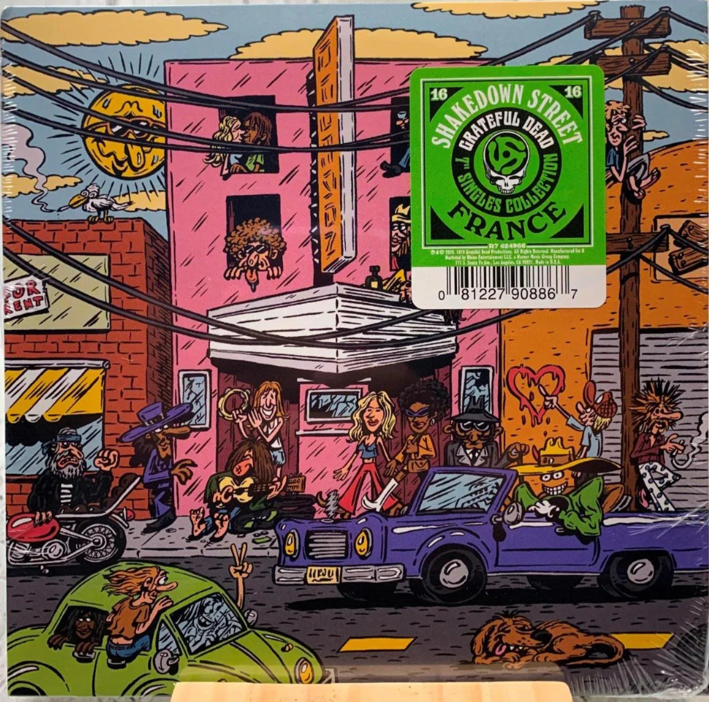 GRATEFUL DEAD 'SHAKEDOWN STREET/FRANCE' (7" Single)