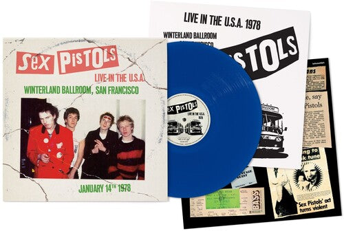 SEX PISTOLS 'LIVE IN THE U.S.A. 1978 - WINTERLAND BALLROOM, SAN FRANCISCO' LP (Blue Vinyl)