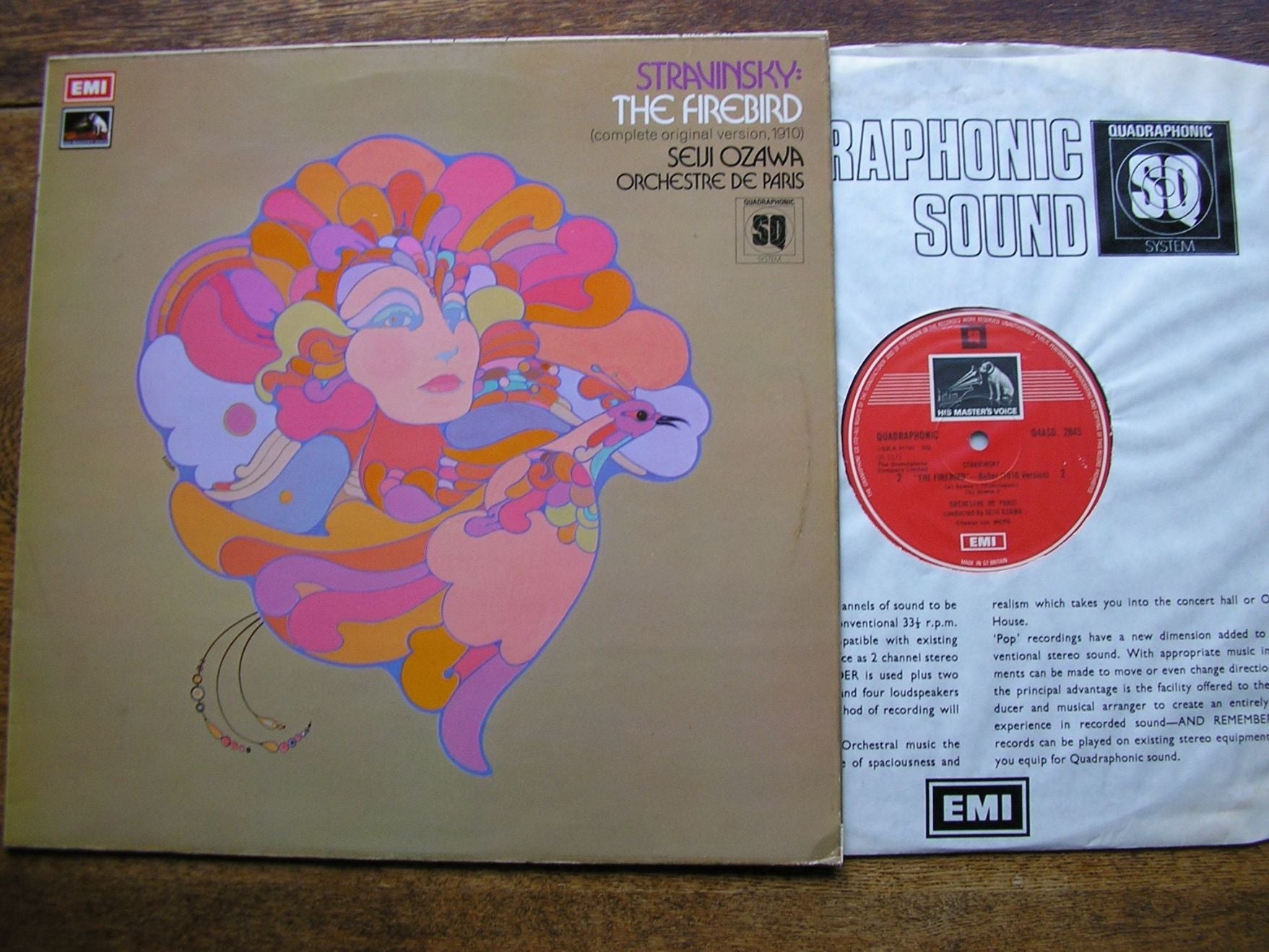 STRAVINSKY: THE FIREBIRD (original 1910 version) SEIJI OZAWA / ORCHESTRE DE PARIS Q4 ASD 2845