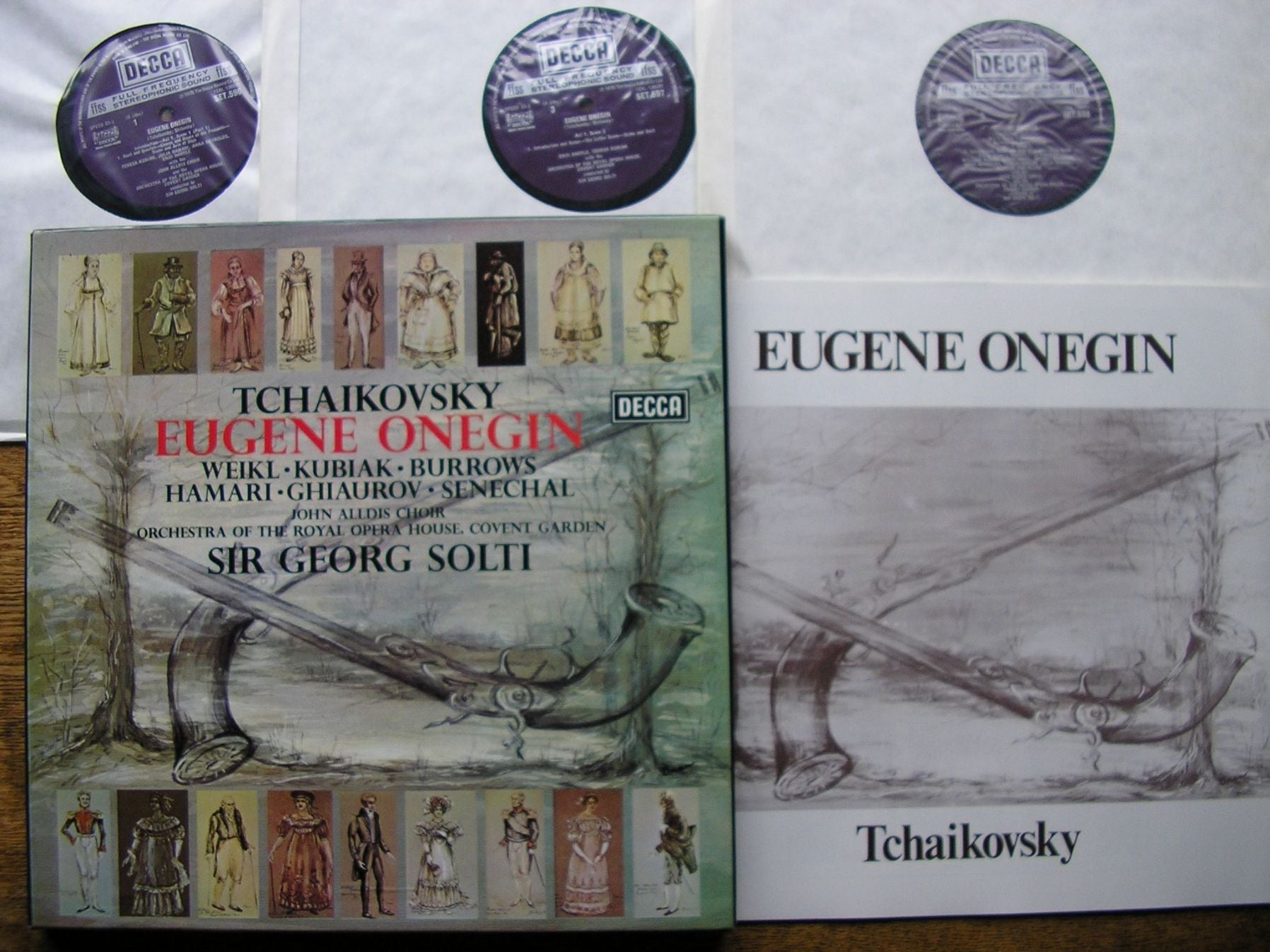 TCHAIKOVSKY: EUGENE ONEGIN WEIKL / KUBIAK / BURROWS / GHIAUROV / OROHCG / SOLTI SET 596-8