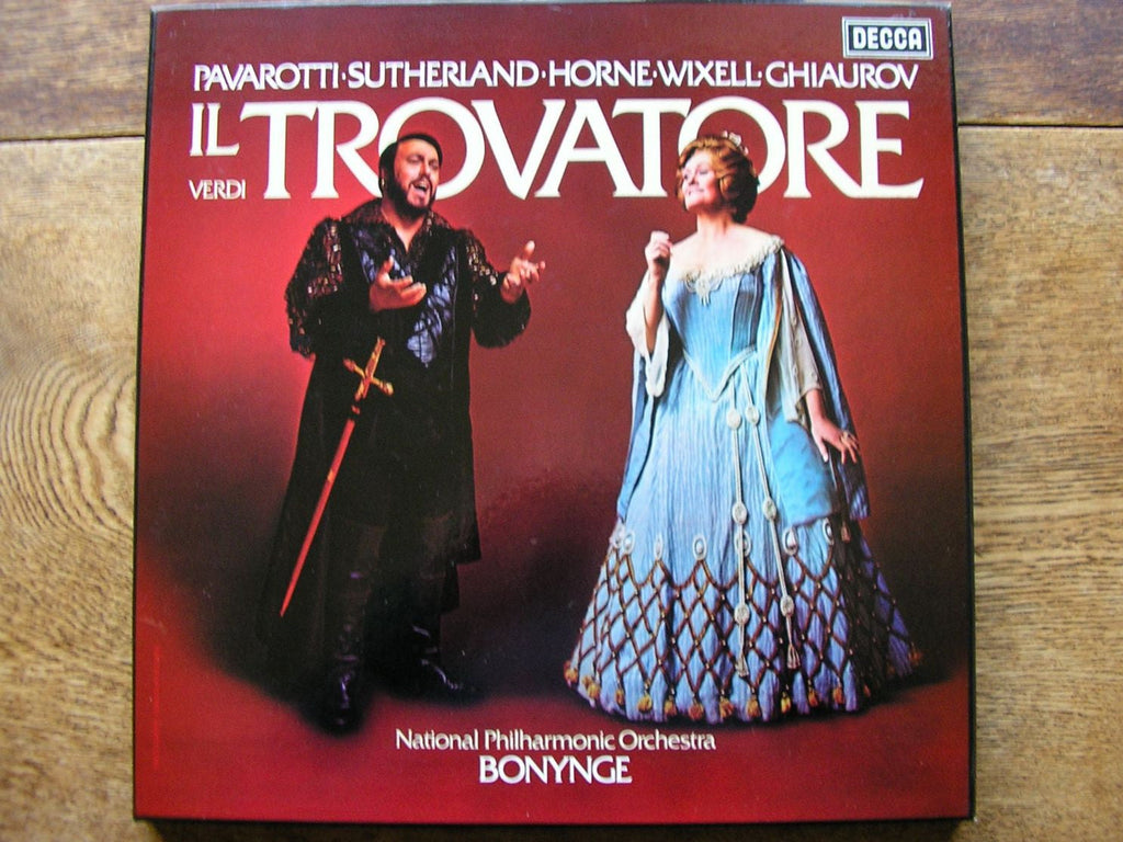 VERDI: IL TROVATORE     PAVAROTTI / SUTHERLAND / HORNE / NPO / BONYNGE   D82D3