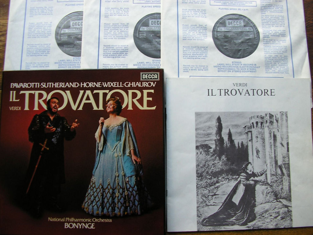VERDI: IL TROVATORE     PAVAROTTI / SUTHERLAND / HORNE / NPO / BONYNGE   D82D3